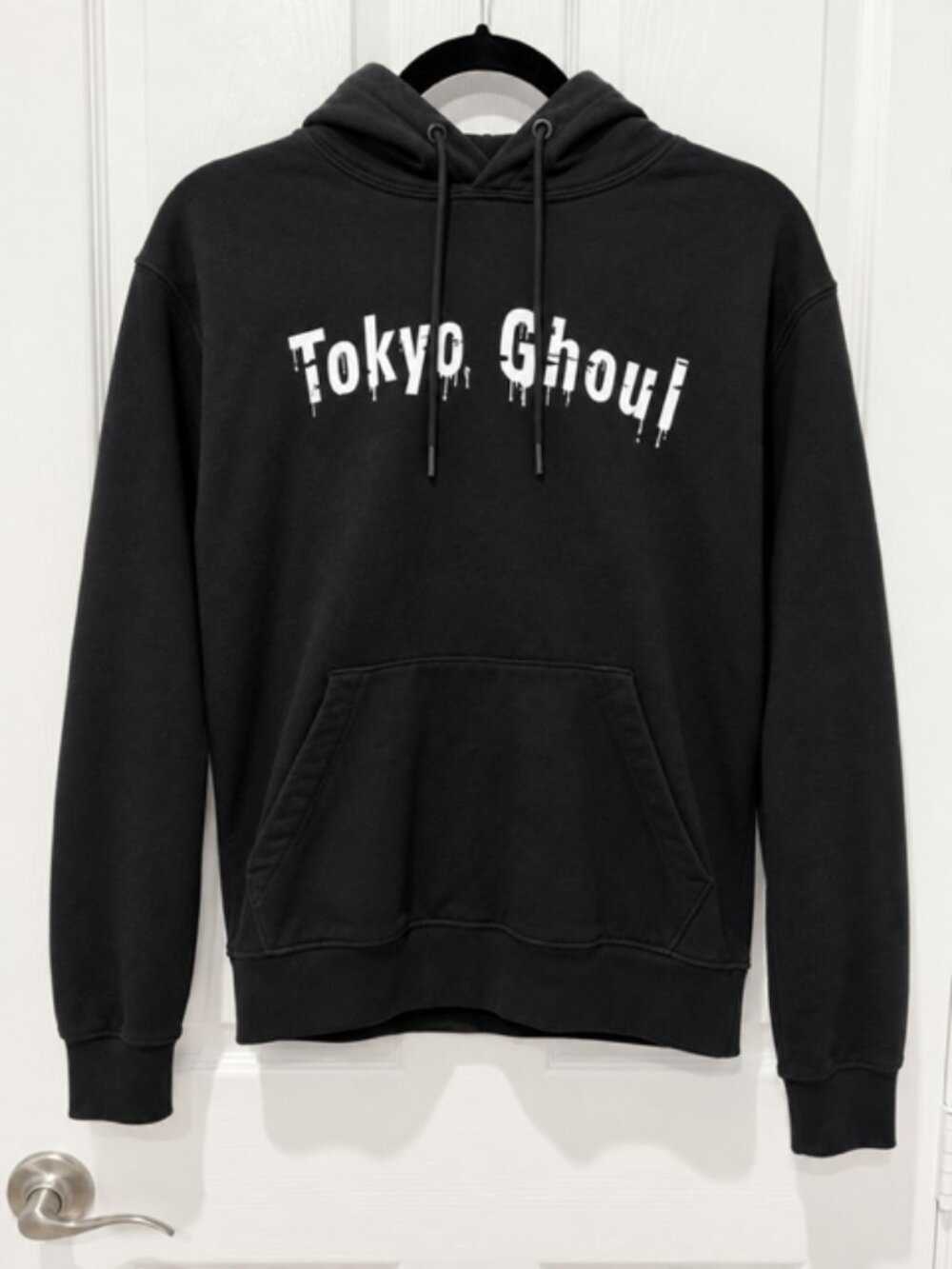 Tokyo Ghoul Kaneki Black Hoodie Size S Anime Manga Goth Streetwear